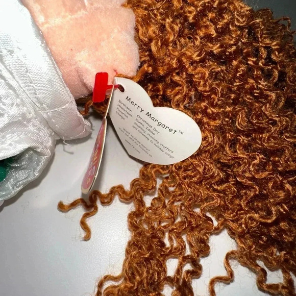 2002 Ty Beanie Boppers "Merry Margaret" Christmas Doll - Picture 6 of 7